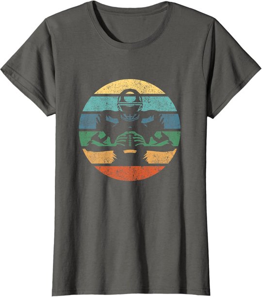 Retro American Football Spieler Vintage Sport T-Shirt