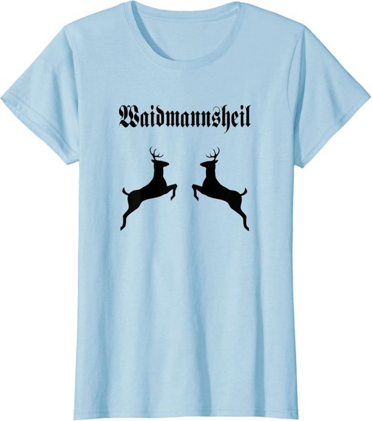 Jäger Jagd Wild Geweih Rotwild Dammwild Hirsch Reh Treibjagd T-Shirt