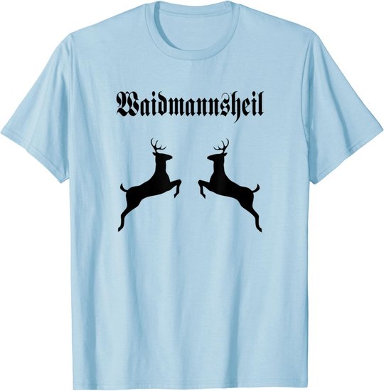 Jäger Jagd Wild Geweih Rotwild Dammwild Hirsch Reh Treibjagd T-Shirt
