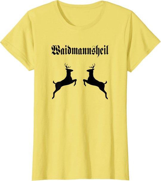 Jäger Jagd Wild Geweih Rotwild Dammwild Hirsch Reh Treibjagd T-Shirt