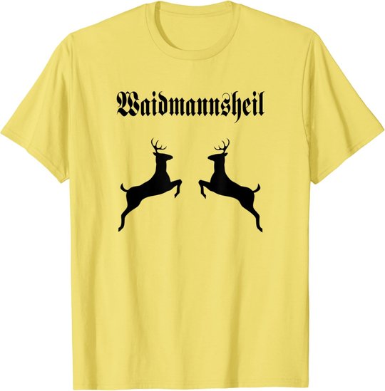 Jäger Jagd Wild Geweih Rotwild Dammwild Hirsch Reh Treibjagd T-Shirt