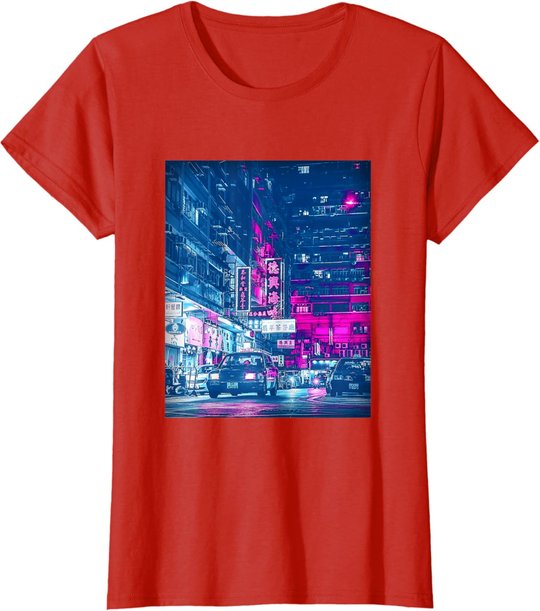 Aesthetic Cyber Vaporwave Style Dream Japan Tokyo Osaka T-Shirt
