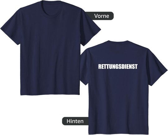 Rettungsdienst Herren Damen Kinder Rtw T-Shirt