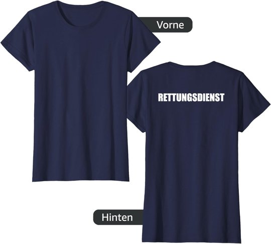 Rettungsdienst Herren Damen Kinder Rtw T-Shirt