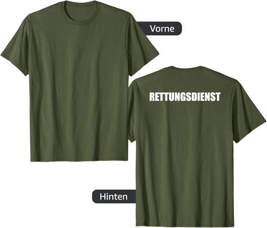 Rettungsdienst Herren Damen Kinder Rtw T-Shirt