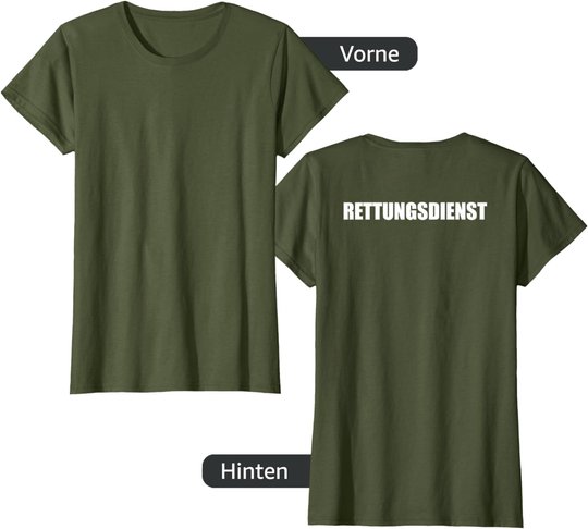 Rettungsdienst Herren Damen Kinder Rtw T-Shirt