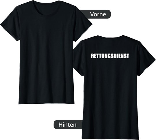 Rettungsdienst Herren Damen Kinder Rtw T-Shirt