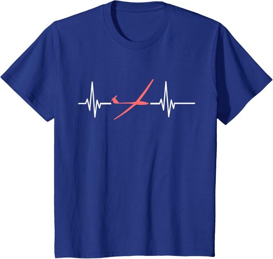 Herzschlag Modellflug Rc Flugzeug Flieger Lustiges Segelflug T-Shirt
