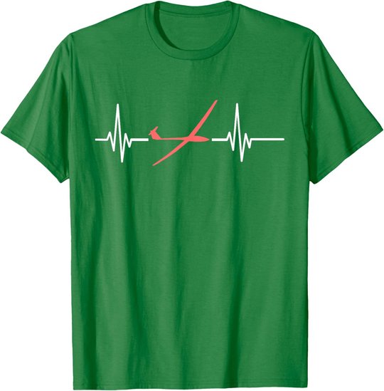 Herzschlag Modellflug Rc Flugzeug Flieger Lustiges Segelflug T-Shirt