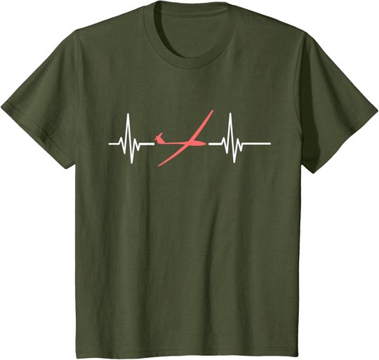 Herzschlag Modellflug Rc Flugzeug Flieger Lustiges Segelflug T-Shirt