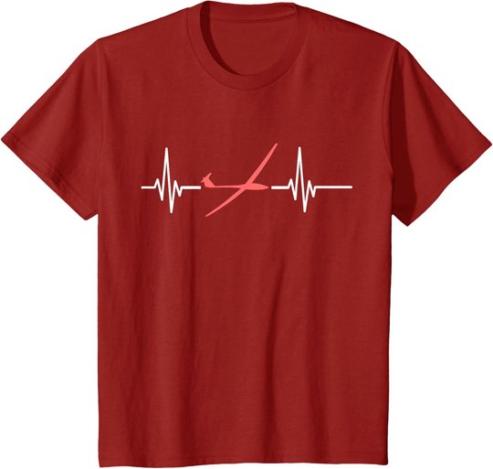 Herzschlag Modellflug Rc Flugzeug Flieger Lustiges Segelflug T-Shirt