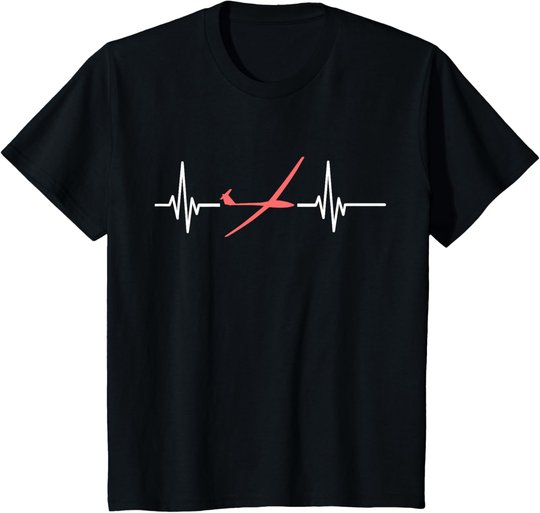 Herzschlag Modellflug Rc Flugzeug Flieger Lustiges Segelflug T-Shirt
