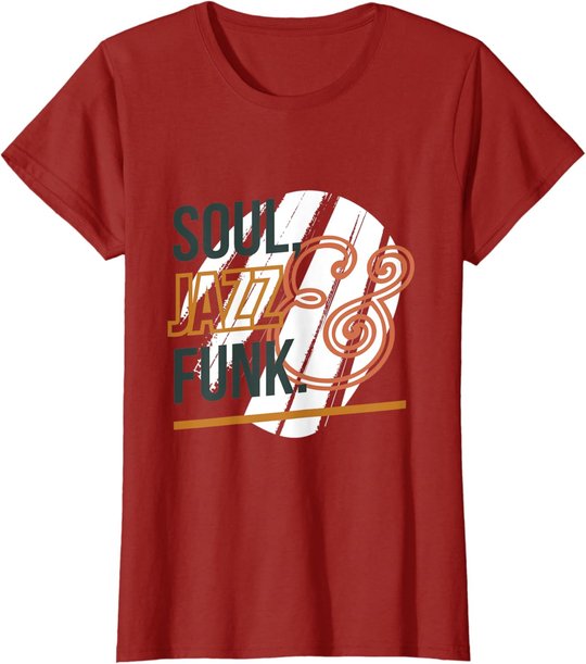 Jazz Jungen soul funk Musik genre Saxophon vintage Trompete T-Shirt