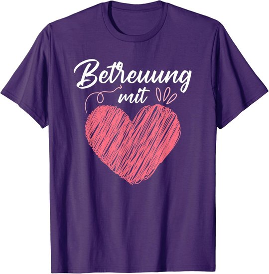 Betreuung mit Herz Altenpflege Pflege Altenheim T-Shirt