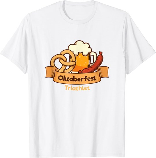 Herren Oktoberfest Outfit Brezel Bier Wurst Lederhose Dirndl Ersatz T-Shirt