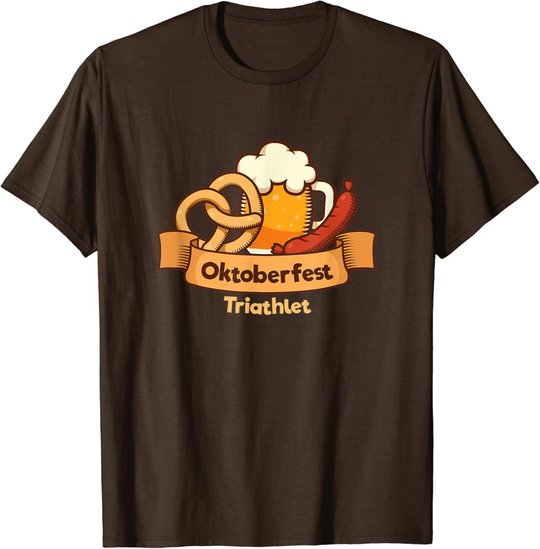 Herren Oktoberfest Outfit Brezel Bier Wurst Lederhose Dirndl Ersatz T-Shirt