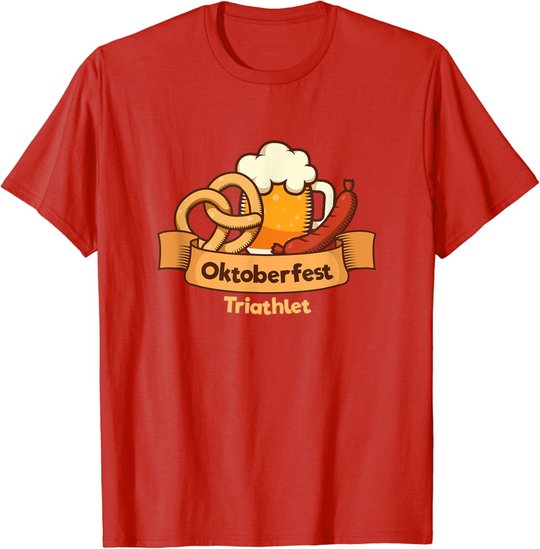Herren Oktoberfest Outfit Brezel Bier Wurst Lederhose Dirndl Ersatz T-Shirt