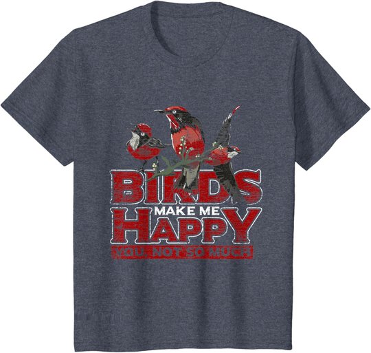 Tier Liebe Ornithologie Natur Vogel T-Shirt