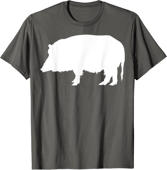 Wildschwein Keiler Schwein Jagen Jagd Jäger Wildnis Tiere T-Shirt