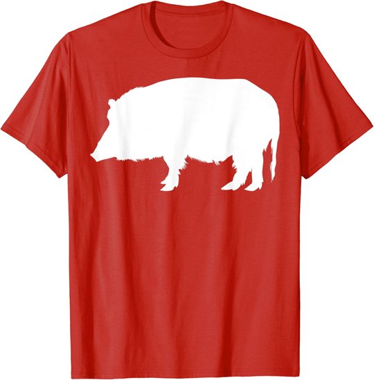Wildschwein Keiler Schwein Jagen Jagd Jäger Wildnis Tiere T-Shirt