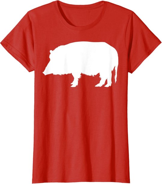 Wildschwein Keiler Schwein Jagen Jagd Jäger Wildnis Tiere T-Shirt