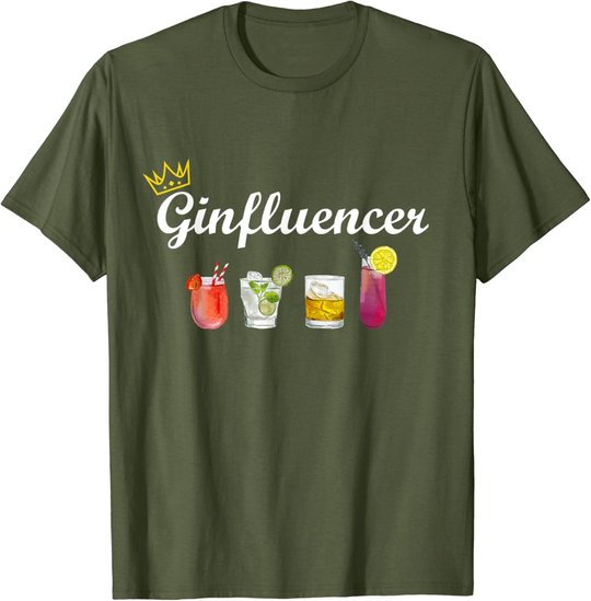 Gin Design Ginfluencer Cocktail Party Malle JGA Longdrink T-Shirt