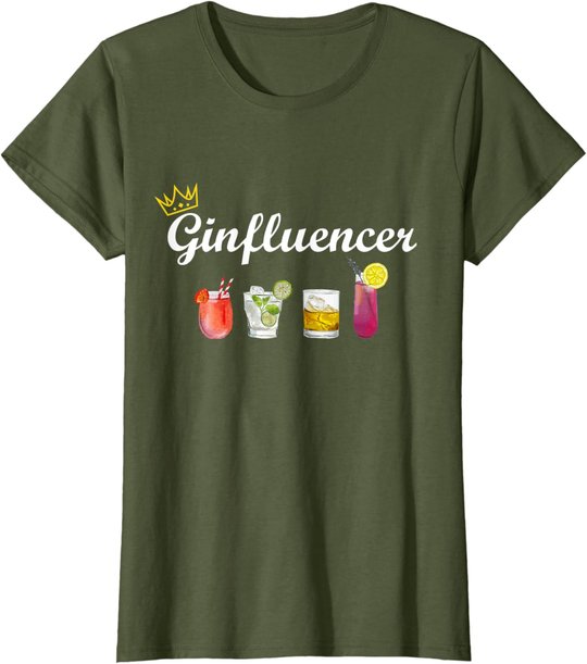 Gin Design Ginfluencer Cocktail Party Malle JGA Longdrink T-Shirt