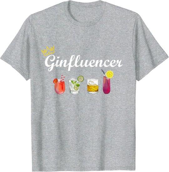 Gin Design Ginfluencer Cocktail Party Malle JGA Longdrink T-Shirt