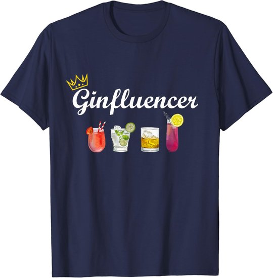 Gin Design Ginfluencer Cocktail Party Malle JGA Longdrink T-Shirt
