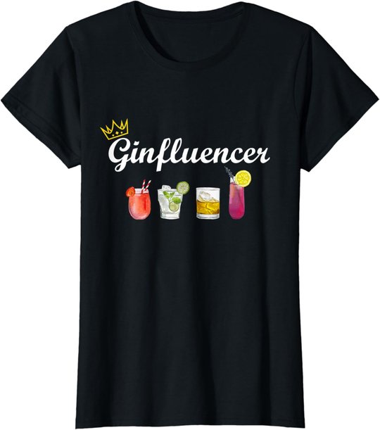 Gin Design Ginfluencer Cocktail Party Malle JGA Longdrink T-Shirt