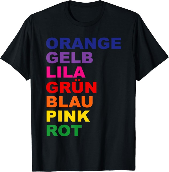 Regenbogen T-Shirt - Optische Täuschung T-Shirt T-Shirt