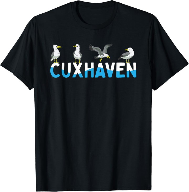 Cuxhaven Möwen Nordsee Moin Norddeutsch T-Shirt