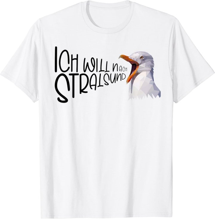 Stralsund Urlaub Ostsee Küste Möwe Norddeutsch Stralsund T-Shirt