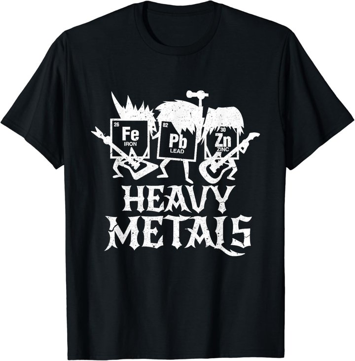 Heavy Metals Funny Periodensystem Chemie T-Shirt