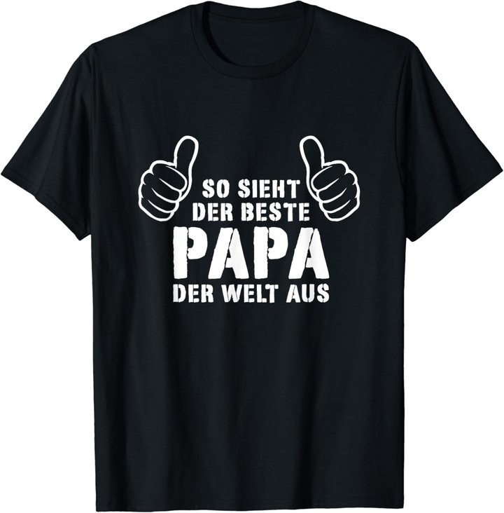 Bester Papa Der Welt - Geschenk Vatertag Geschenkideen Papa T-Shirt
