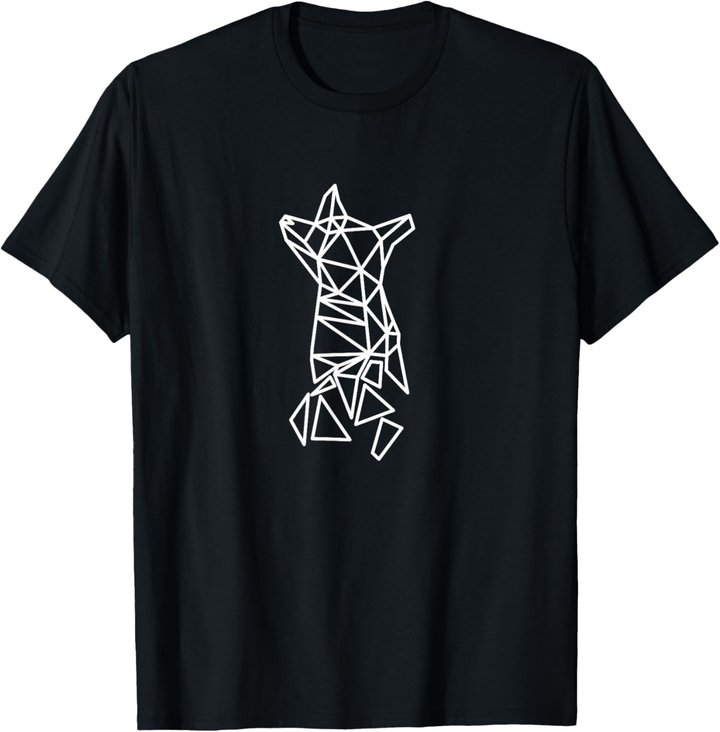 Fuchs Geometrisch Print Polygon Fox Low Poly Design Fuchs T-Shirt