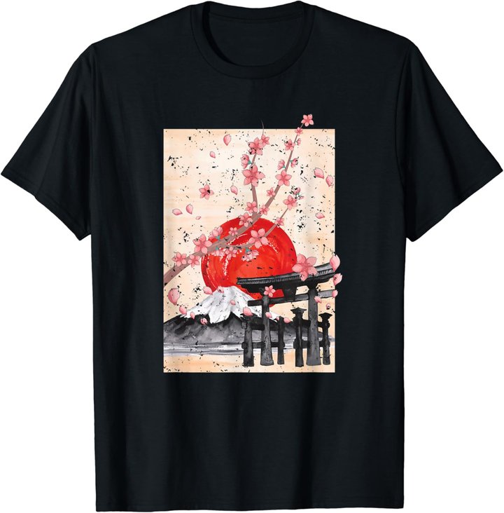 Japanische Kultur Sakura Blüten Japan Kirschblüte T-Shirt