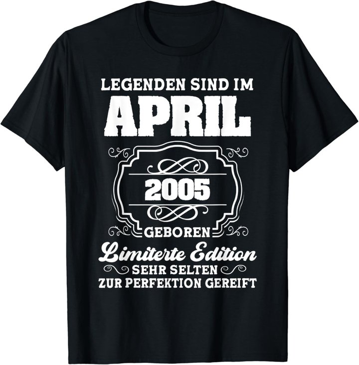 16.Geburtstag Junge April 2005 16 Jahre T-Shirt