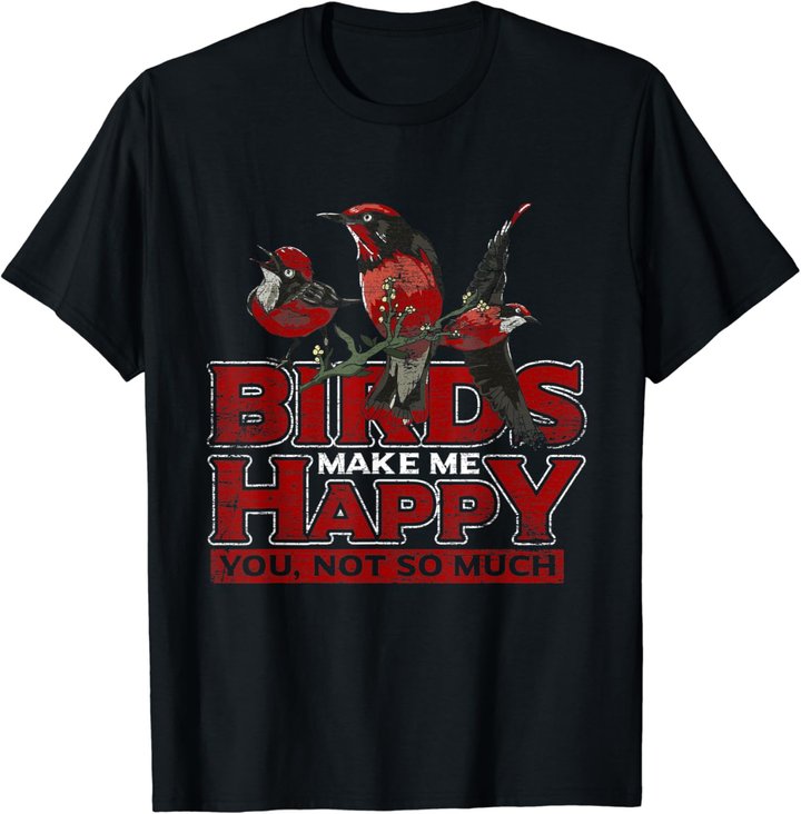 Tier Liebe Ornithologie Natur Vogel T-Shirt
