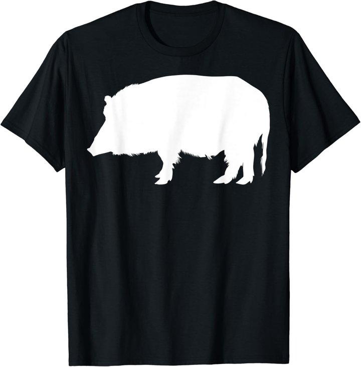 Wildschwein Keiler Schwein Jagen Jagd Jäger Wildnis Tiere T-Shirt
