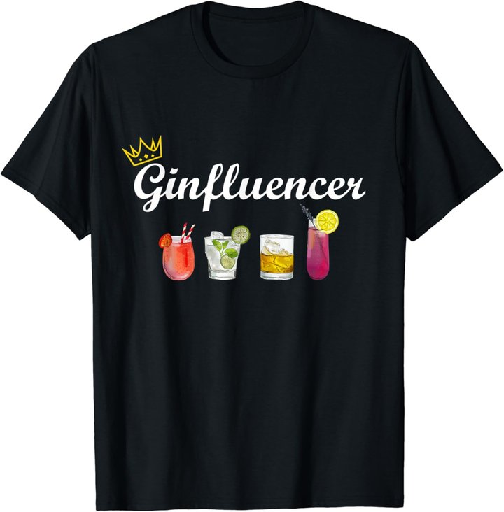 Gin Design Ginfluencer Cocktail Party Malle JGA Longdrink T-Shirt