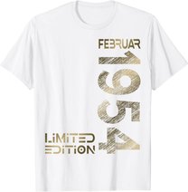 Februar 1954 Mann Frau 70. Geburtstag Limited Edition T-Shirt