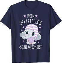 Schlafshirt Schlafanzug Pyjama Nachthemd Elefant T-Shirt