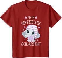 Schlafshirt Schlafanzug Pyjama Nachthemd Elefant T-Shirt