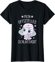 Schlafshirt Schlafanzug Pyjama Nachthemd Elefant T-Shirt