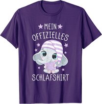 Schlafshirt Schlafanzug Pyjama Nachthemd Elefant T-Shirt