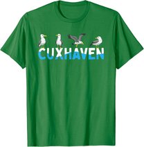 Cuxhaven Möwen Nordsee Moin Norddeutsch T-Shirt