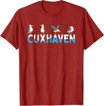 Cuxhaven Möwen Nordsee Moin Norddeutsch T-Shirt