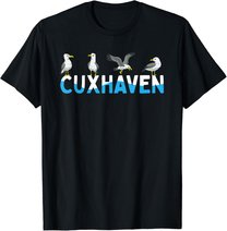 Cuxhaven Möwen Nordsee Moin Norddeutsch T-Shirt