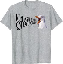 Stralsund Urlaub Ostsee Küste Möwe Norddeutsch Stralsund T-Shirt